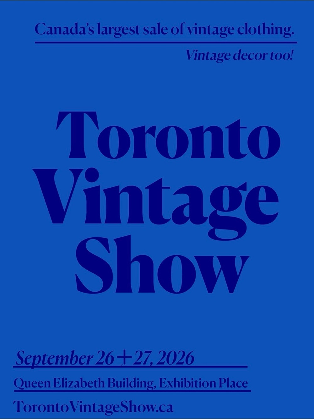 TORONTO VINTAGE CLOTHING SHOW